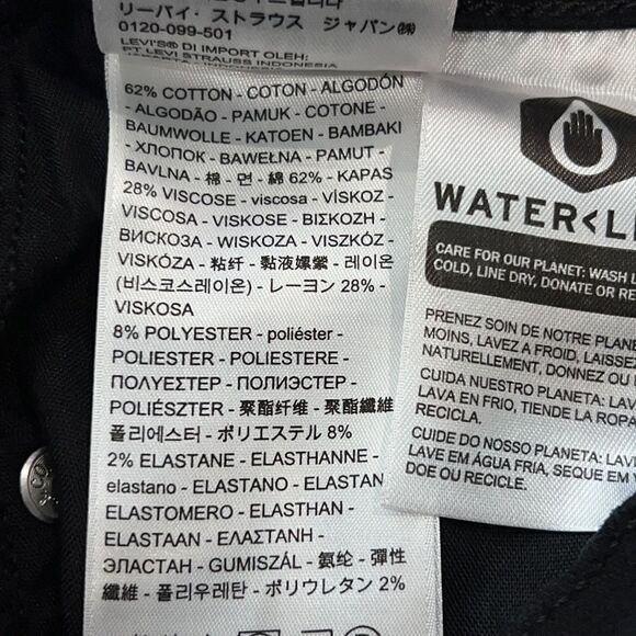 NWT LEVIS PREMIUM 724 HIGH-RISE STRAIGHT
CROPPED Sz 24 Black - Picture 15 of 16